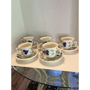 Iroquois‎ Henry Ford Museum GREENFIELD VILLAGE 5  Saucers 5 -coffee cups England